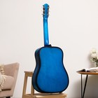 Акустическая гитара "Амистар н-513"  6 струнная,   менз.650мм, художественная отделка, синяя - Фото 3