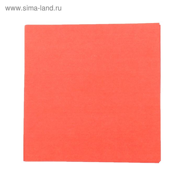 Бумага для творчества "Красная" (набор 100 листов) 14,5х14,5 см - Фото 1