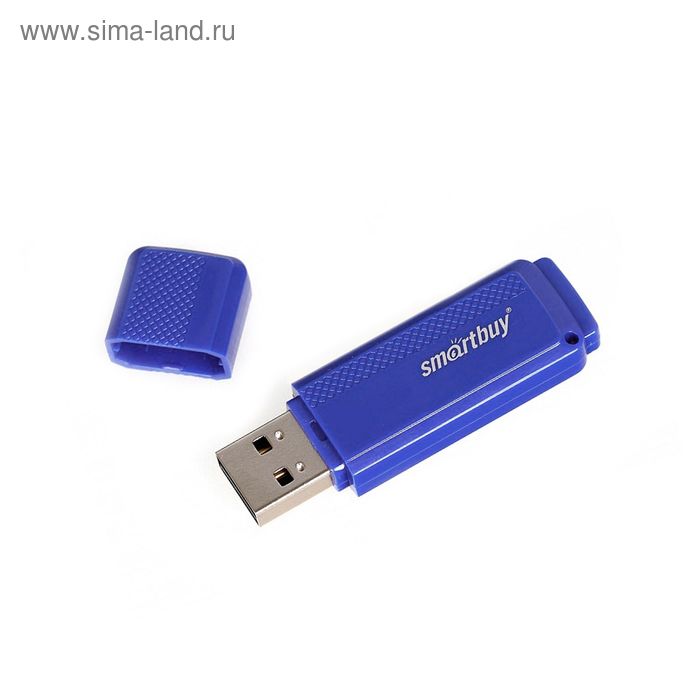 Флешка Smartbuy Dock, 16 Гб, USB2.0, чт до 25 Мб/с, зап до 15 Мб/с, синяя - Фото 1