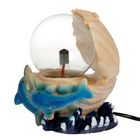 Плазменный шар "Дельфина у ракушки" 14х12,5х11 см - Фото 4