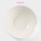 Тарелка глубокая Доляна White Label, 500 мл, d=17.5 см, фарфор, белая - Фото 4