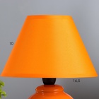 Лампа настольная RISALUX «Ваза», с абажуром, E14, 220 В, 17×17×25 см - Фото 5