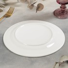 Тарелка фарфоровая обеденная с утолщённым краем Доляна White Label, 300 мл, d=22,9 см, цвет белый - Фото 3