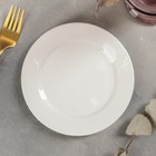 Тарелка фарфоровая пирожковая с утолщённым краем Доляна White Label, d=15 см, цвет белый - фото 17342506