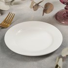 Тарелка фарфоровая пирожковая с утолщённым краем Доляна White Label, d=15 см, цвет белый - Фото 2