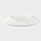 Тарелка пирожковая с утолщённым краем Доляна White Label, d=15 см, фарфор, белая 1277448