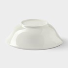 Тарелка глубокая Доляна White Label, 350 мл, d=15 см, фарфор, белая - Фото 3