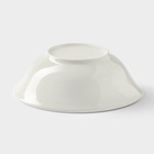 Тарелка глубокая Доляна White Label, 350 мл, d=15 см, фарфор, белая - Фото 3