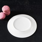 Тарелка фарфоровая десертная с утолщённым краем Доляна White Label, d=17,5 см, цвет белый - Фото 4