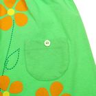 Платье для девочки с коротким рукавом, рост 110-116 см, цвет зелёный (арт. AZ-749) - Фото 5