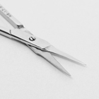 Ножницы маникюрные, узкие, прямые, 9,5см, цвет серебристый - Фото 2