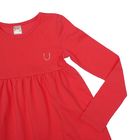 Платье для девочки с длинным рукавом, рост 98-104 см, цвет коралловый (арт. AZ-748) - Фото 3