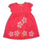 Платье для девочки с коротким рукавом, рост 98-104 см, цвет коралловый (арт. AZ-749) - Фото 2