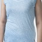 Пижама женская (футболка, брюки укор) Р208046 голубой, рост 170-176 см, р-р 52 - Фото 4