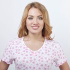 Сорочка женская ночная Р308033 розовый, рост 170-176 см, р-р 50 - Фото 4