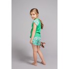 Пижама для девочки «Принцесса», рост 122-128 см (32), цвет изумруд - Фото 3