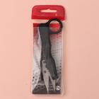 Ножницы для обрезки нити, 12 см, цвет чёрный - Фото 3