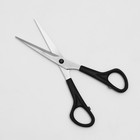 Ножницы парикмахерские, лезвие — 5,5 см, цвет чёрный, Н-040 - фото 9187077