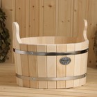 Шайка для бани и сауны, 15 л, липа, нержавеющий обруч, «Добропаровъ» - Фото 6