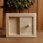 Вентиляционная крышка из липы, 20х25см, с задвижкой, "Добропаровъ" - Фото 1