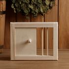 Вентиляционная крышка из липы, 20х25см, с задвижкой, "Добропаровъ" - Фото 2