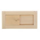 Крышка вентиляции, 30×12 см, липа, с задвижкой, «Добропаровъ» - Фото 1