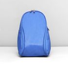 Рюкзак молодёжный на молнии, 1 отдел, 2 наружных кармана, синий - Фото 1