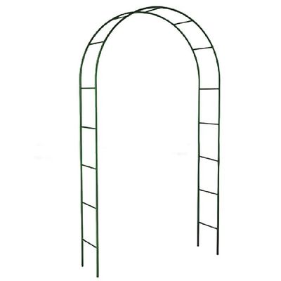 Арка садовая, 250 × 120 × 36,5 см, для вьющихся растений, металлическая, зелёная, «Простая»
