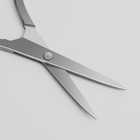 Ножницы маникюрные, прямые, узкие, 9 см, цвет серебристый - Фото 2