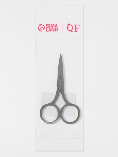 Ножницы маникюрные QF, прямые, узкие, 9 см