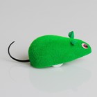 Мышь заводная, 7 см, зеленая - Фото 2