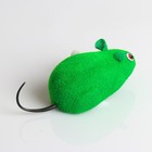 Мышь заводная, 7 см, зеленая - Фото 3