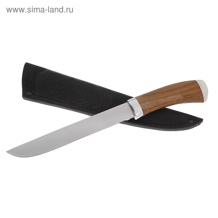 Нож нескладной "Север-3" НП-1, г.Павлово, сталь 95Х18, рукоять-орех - Фото 1