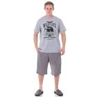 Комплект мужской (футболка, шорты), размер 56, цвет серый (арт. 886/1) - Фото 1