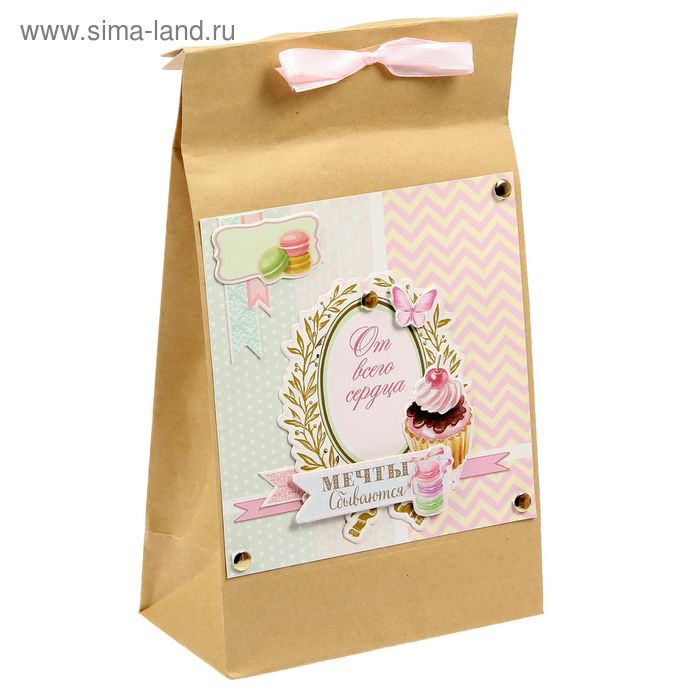 Набор по декорированию подарочного пакета «От всего сердца», 15 х 28 см - Фото 1