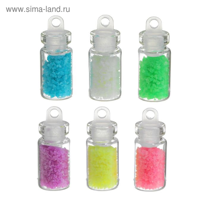 Фосфорные камни для декора ногтей, 4шт, разноцветный - Фото 1