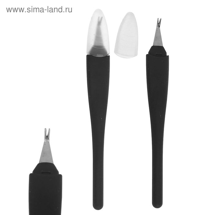 Триммер, 14см, прорезиненная ручка, цвет чёрный - Фото 1