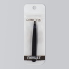 Пинцет прямой, широкий, 9.5 см, чёрный - Фото 7