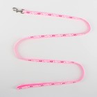 Комплект «Цветные следы», ширина 1 см, поводок 120 см, шлейка 23-35 см, розовый - Фото 6