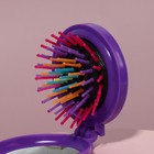 Расчёска массажная, складная, с зеркалом, d = 6 см, цвет МИКС - Фото 7
