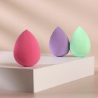 Спонж для макияжа «Капля», 6 × 4,5 см, цвет МИКС - Фото 3