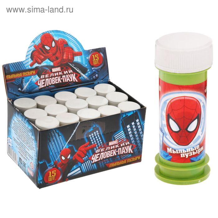 Мыльные пузыри "Человек Паук", 45 мл МИКС