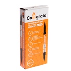 Маркер перманентный Calligrata, чёрный, двухсторонний, узел 2.0 мм/0.7 мм - Фото 8