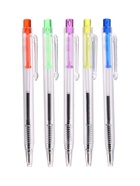 Ручка шариковая Calligrata «МИНИ», автоматическая, синий стержень, узел 0.5 мм, цветная кнопка, МИКС  (артикул 1278901)  большой выбор товаров оптом и в розницу по низким ценам с доставкой