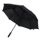 Зонт полуавтоматический «Антишторм», 8 спиц, R = 65 см, цвет чёрный - Фото 5