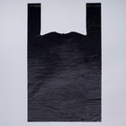 Пакет "Suominen" чёрный, полиэтиленовый, майка, 28 х 55 см, 35 мкм - Фото 2