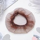 Сетка для волос, коричневая - Фото 1