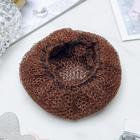 Сетка для волос, коричневая - Фото 2