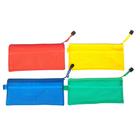 Папка-конверт на молнии, А65, с сеткой внутри, 24×11 см, МИКС - Фото 1