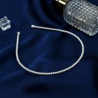 Ободок для волос «Жемчужный рай», 0.3 см, белый - Фото 1